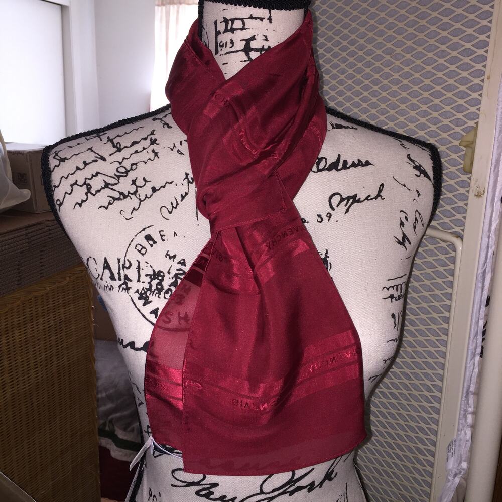 Givenchy 55x13.5 100% silk scarf Japan